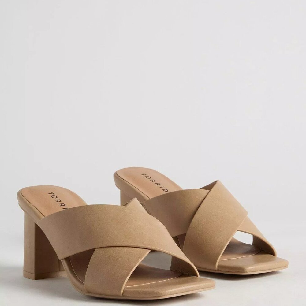 Cross Strap Block Heel Mule 11.5 WW